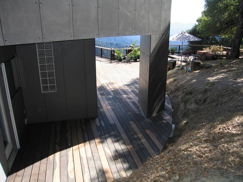 The deck basically rebuilt - one board...