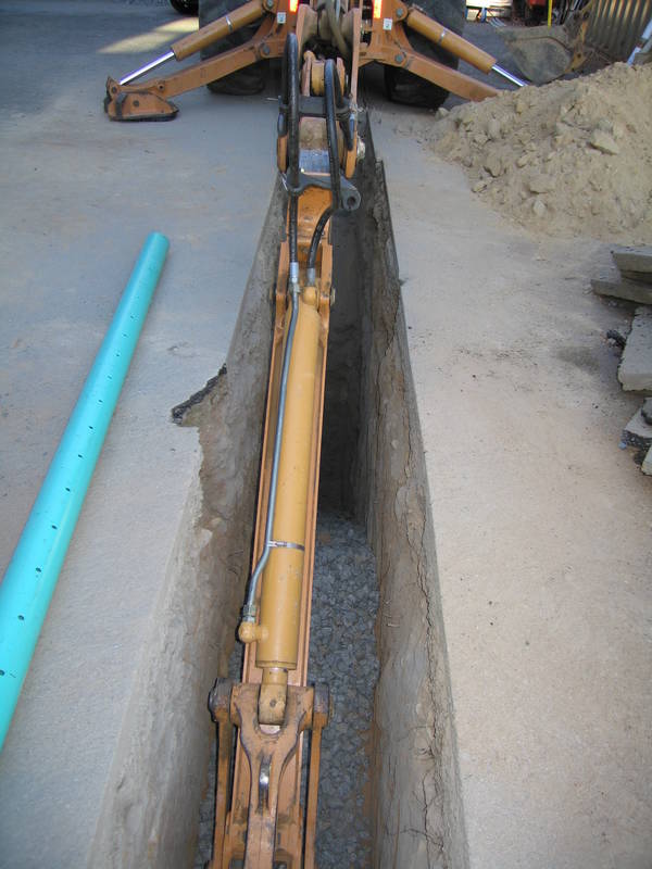 It's tough to tell, but that trench is...