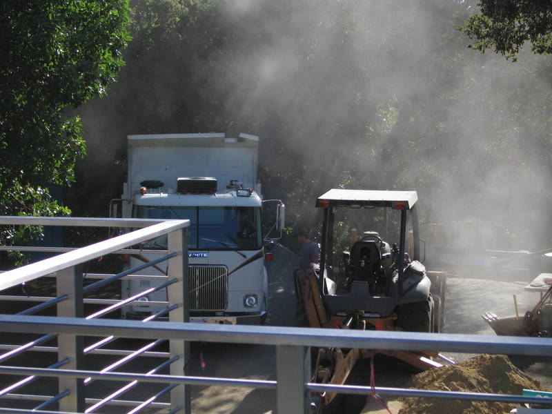 Excavation is a dusty business. Bob...