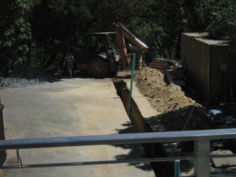 The entire trench is dug out. The...