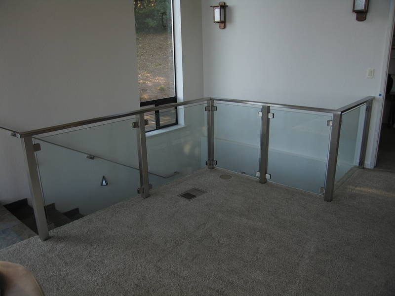 The glass for the railings is in. You...