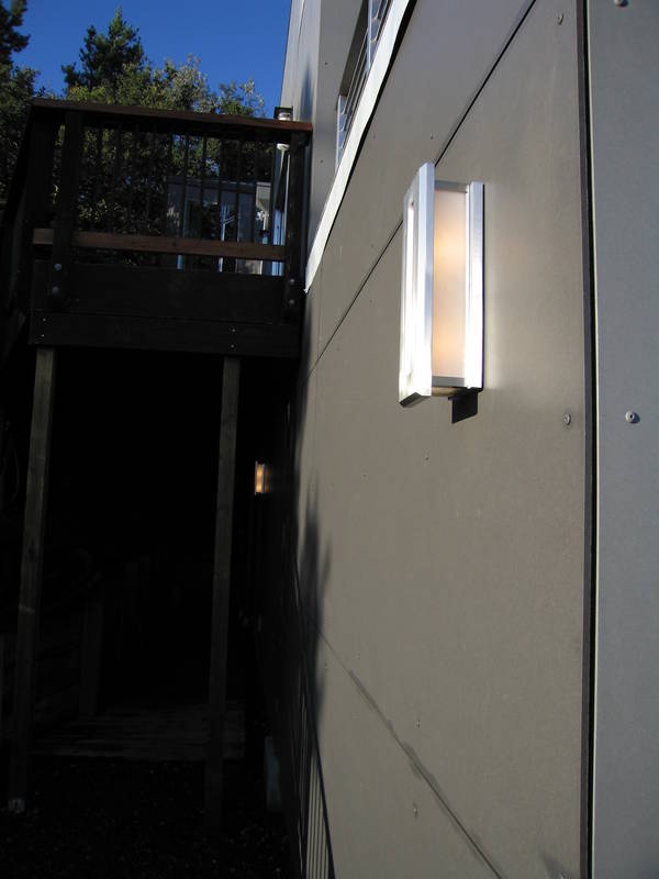 On the back of the garage, a little...