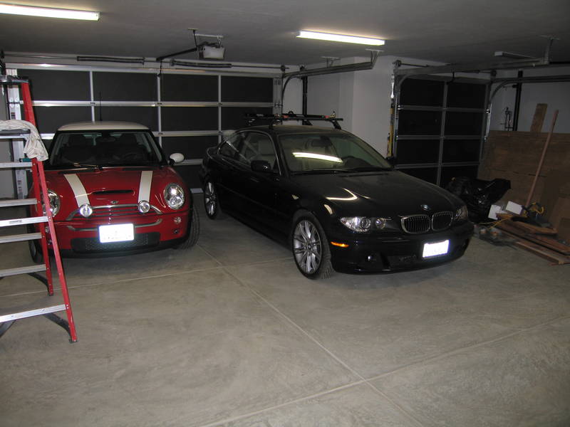 What? Cars in the garage? Yup, we...