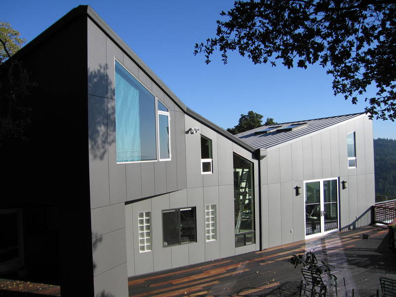 From the hillside above the treehouse...