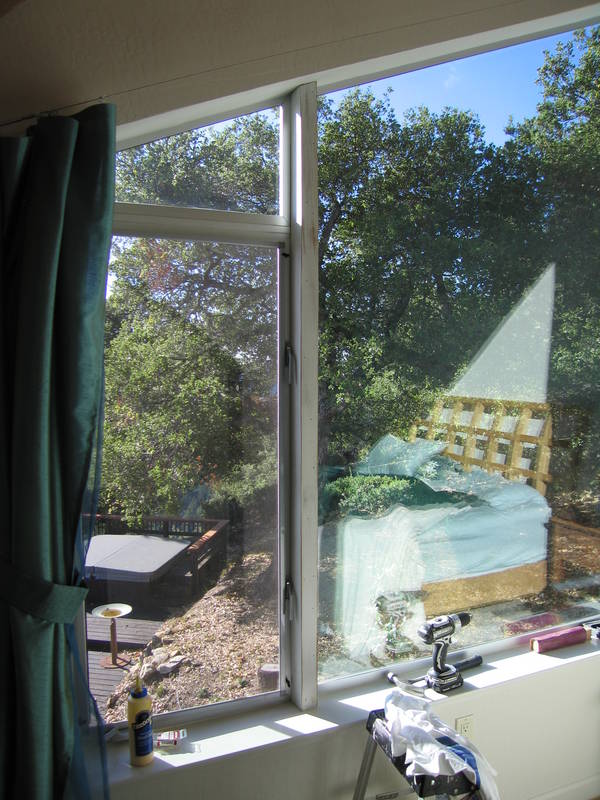 Finally trimmed out the mullion between...