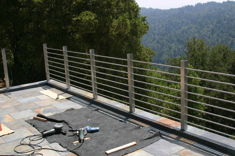 Outside, the 5/8" stainless steel...