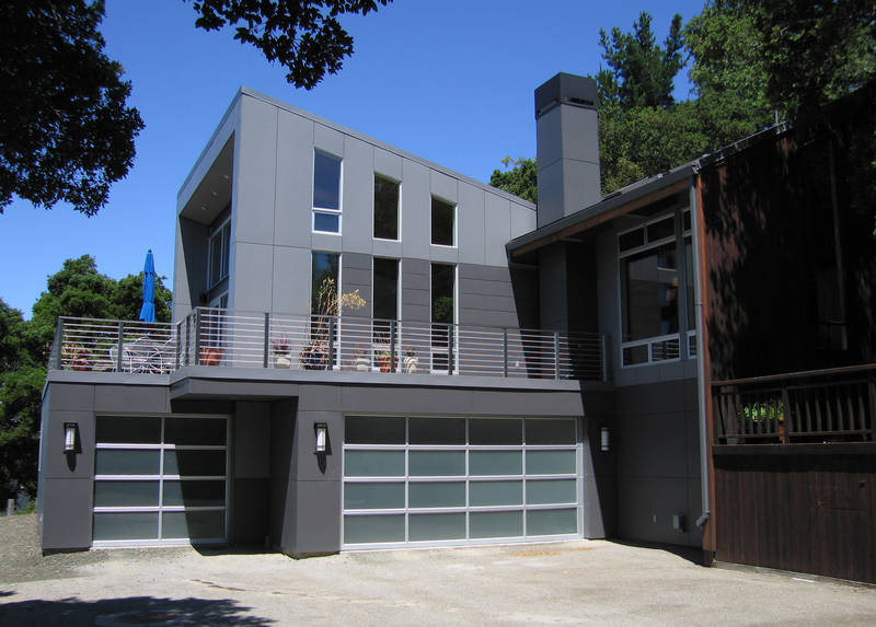 New trim around the garage, matching the...
