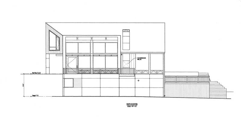 South elevation. Here you can see the...